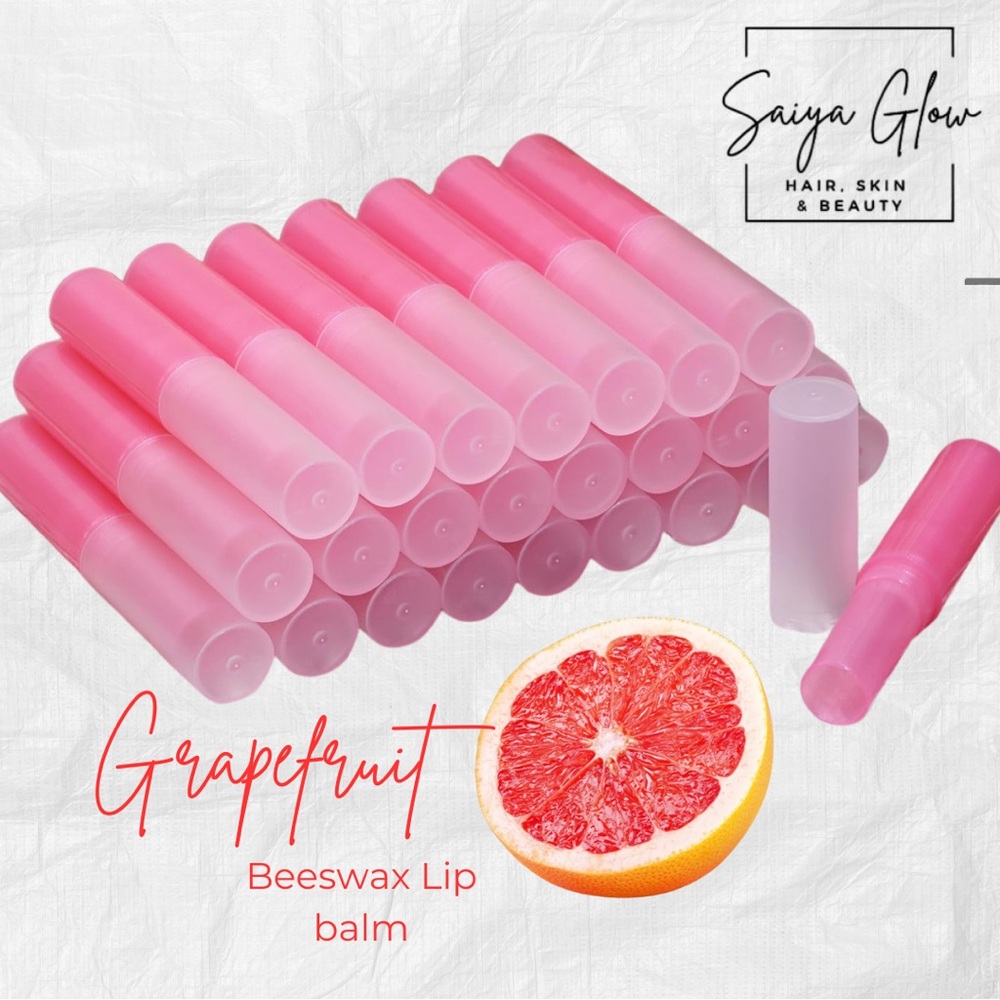 NEW ❤️ GRAPEFRUIT BEESWAX LIP BALM BY SAIYA GLOW